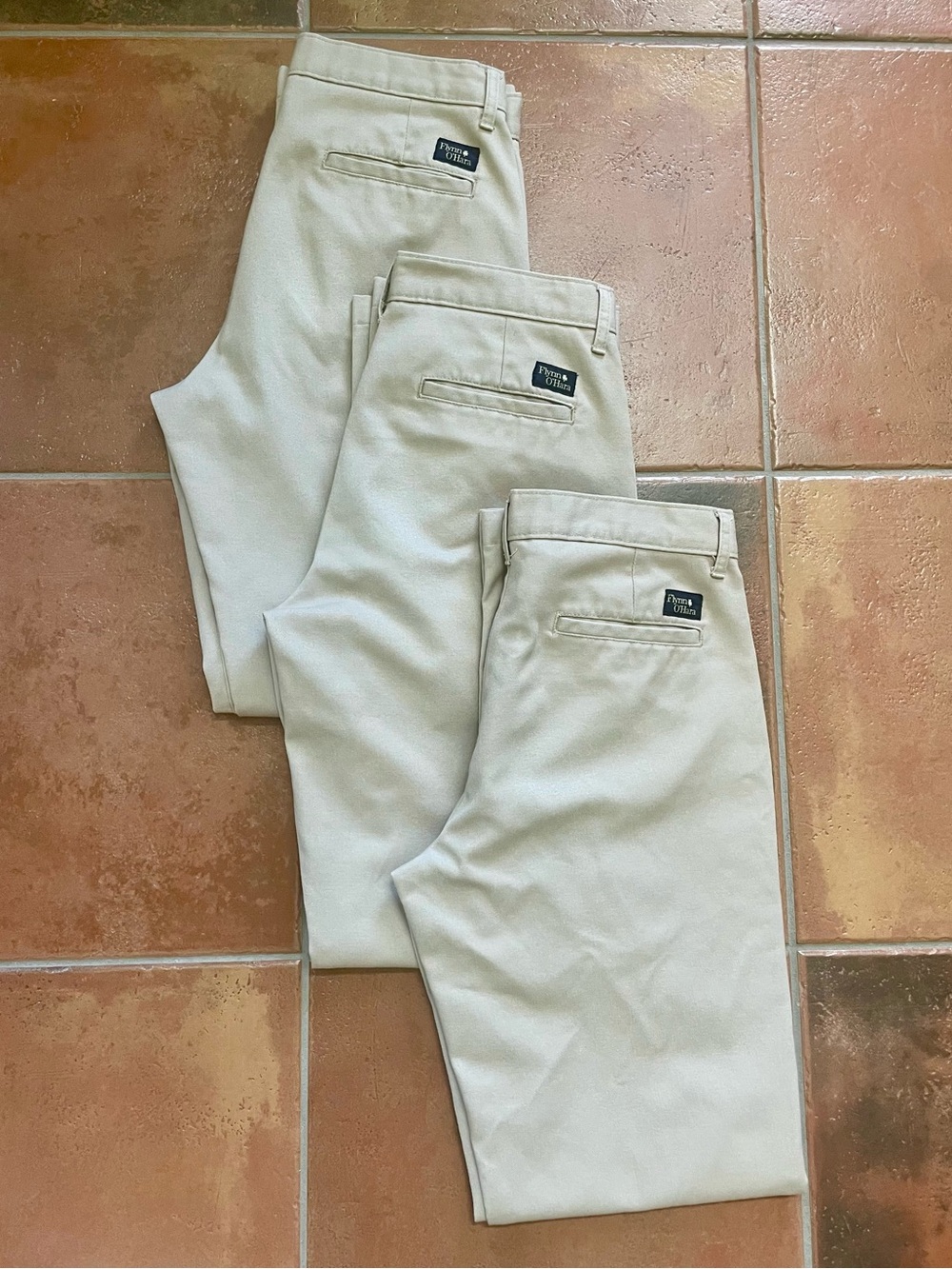Set of 3 Flynn O'Hara khaki pants, 31x34